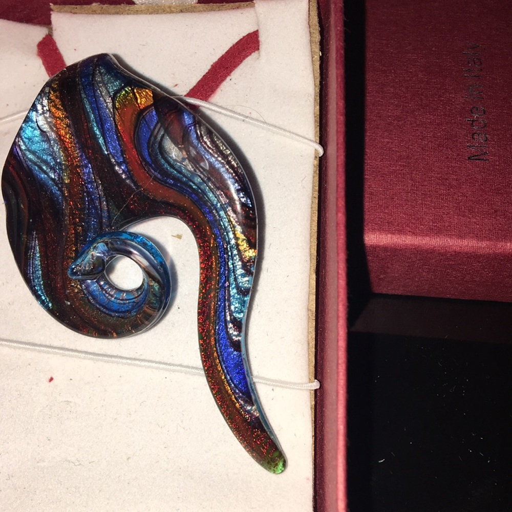 Italian Dichroic glass pendant